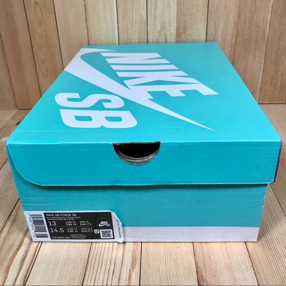 Nike SB Force 58 Black Sport Royal Skate Shoes - Picture 5 of 5